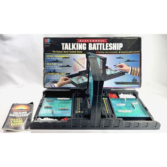 Vintage 1989 Electronic Talking Battleship Milton Bradley Complete Tested - Picture 3 of 12